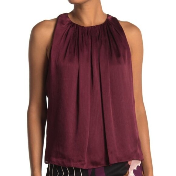 Trina Turk 'Cinsaut' Pleated Sleeveless Top - Picture 1 of 2